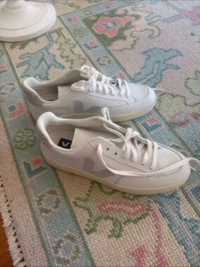NWOT Veja White and Gray Sneakers